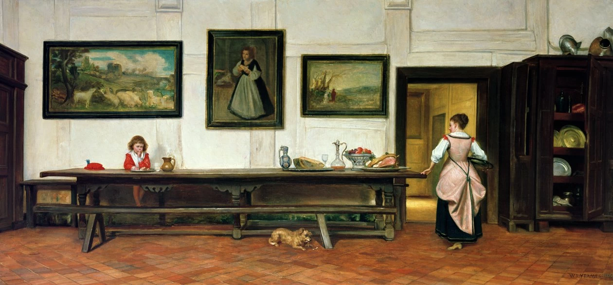 Interno di una sala da pranzo, 1866